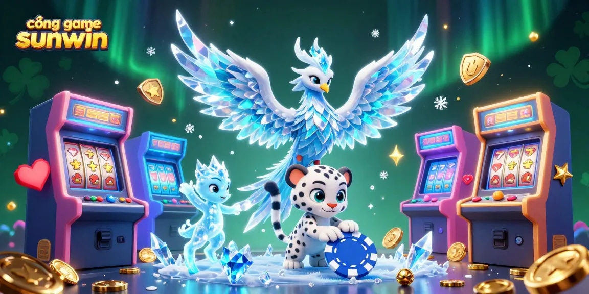 Engage with the vibrant cổng game sunwin, featuring a magical scene of casino interaction.