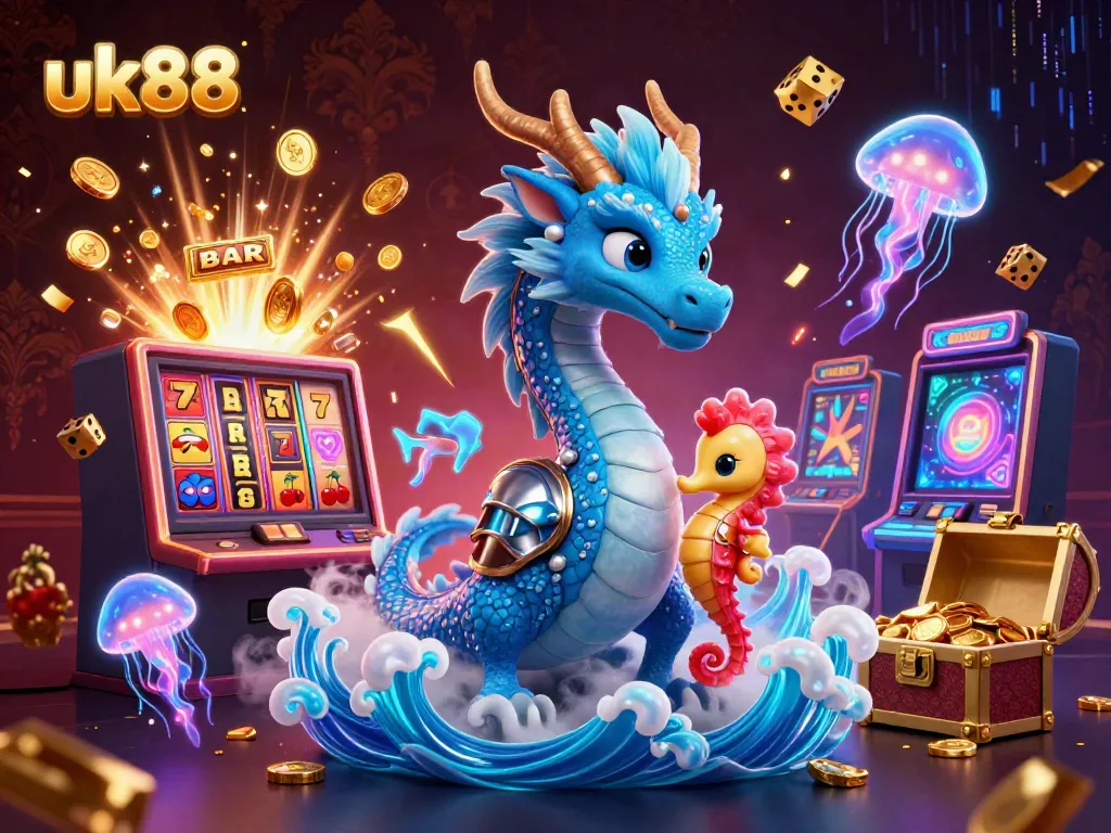 uk88 immerses players in an exciting jackpot fantasy with vibrant characters and casino elements.